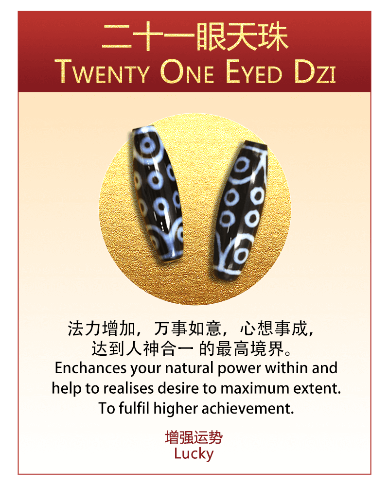二十一眼天珠 6FDZI 西藏天珠